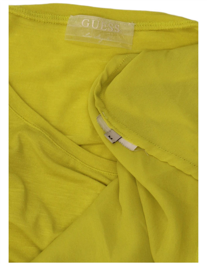 Guess Robe tunique sans manches pour femme UK 44 Jaune moyen
