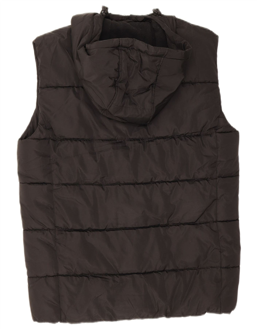 Superdry Gilet rembourré à capuche pour homme UK 36 Petit Noir Polyester