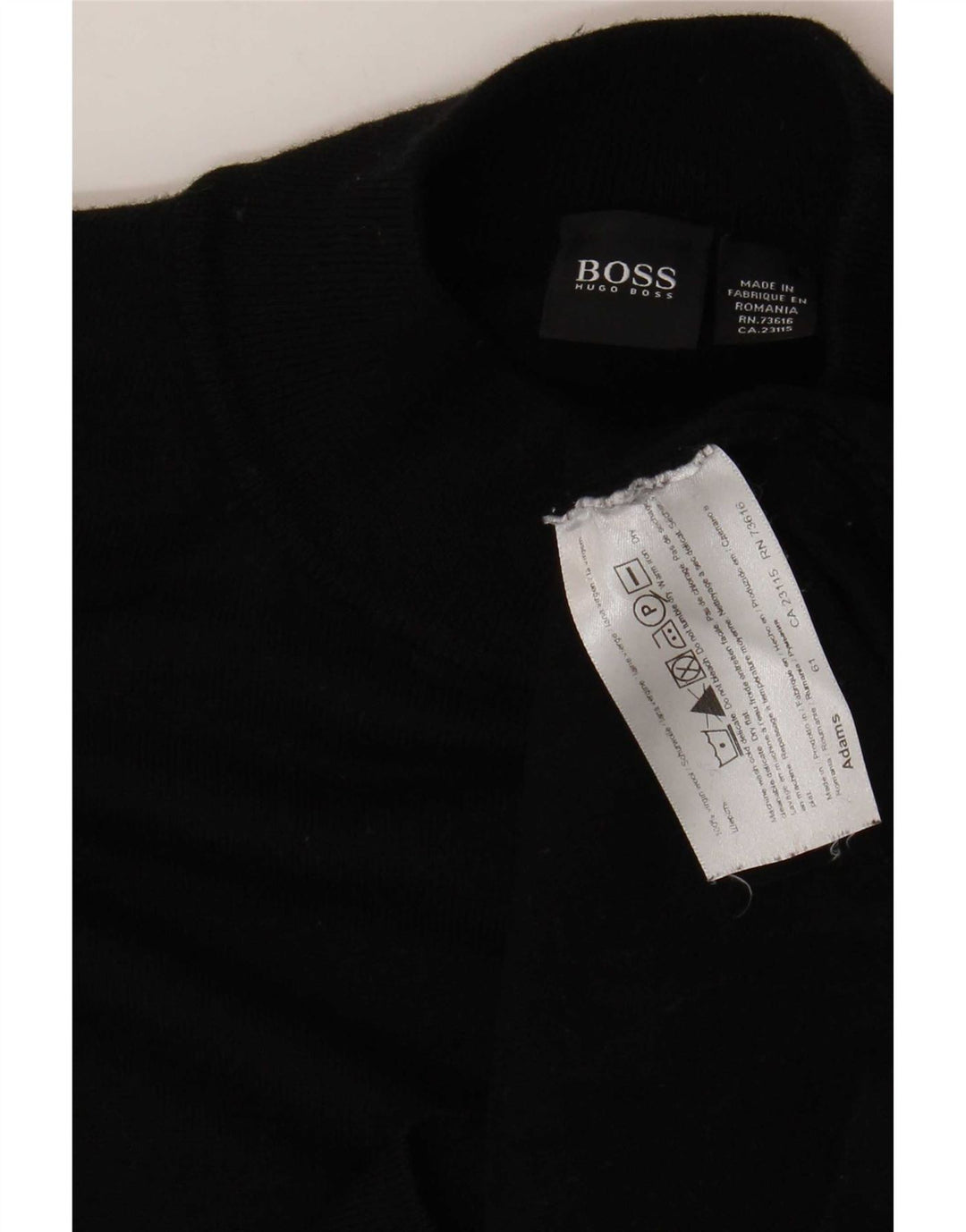 Hugo Boss Pull col roulé pour homme 3XL Laine vierge noire