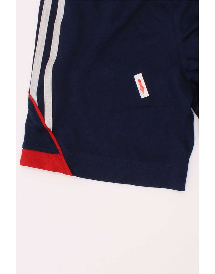 Adidas Short de Sport Garçon 5-6 Ans Bleu Marine Colorblock Polyester