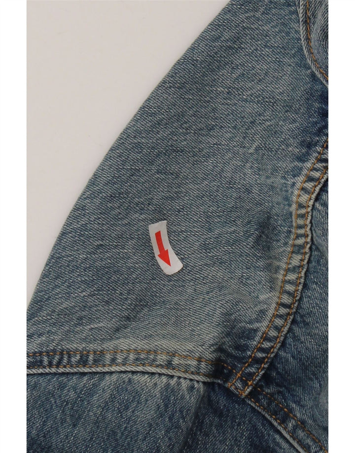 Levi's Veste en jean pour homme UK 40 Large Bleu Coton