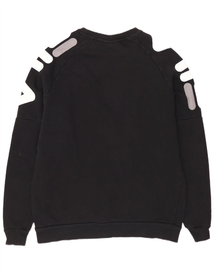 FILA Sweat-Shirt Graphique Homme XL Noir Coton