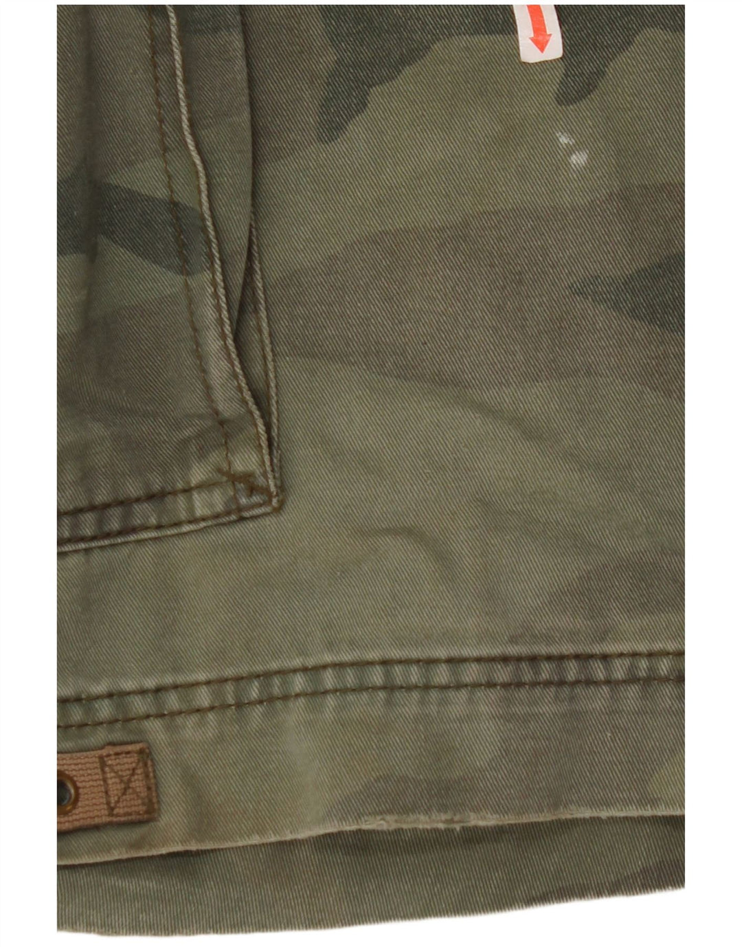NAUTICA Short Cargo Homme W33 Coton Camouflage Vert Moyen