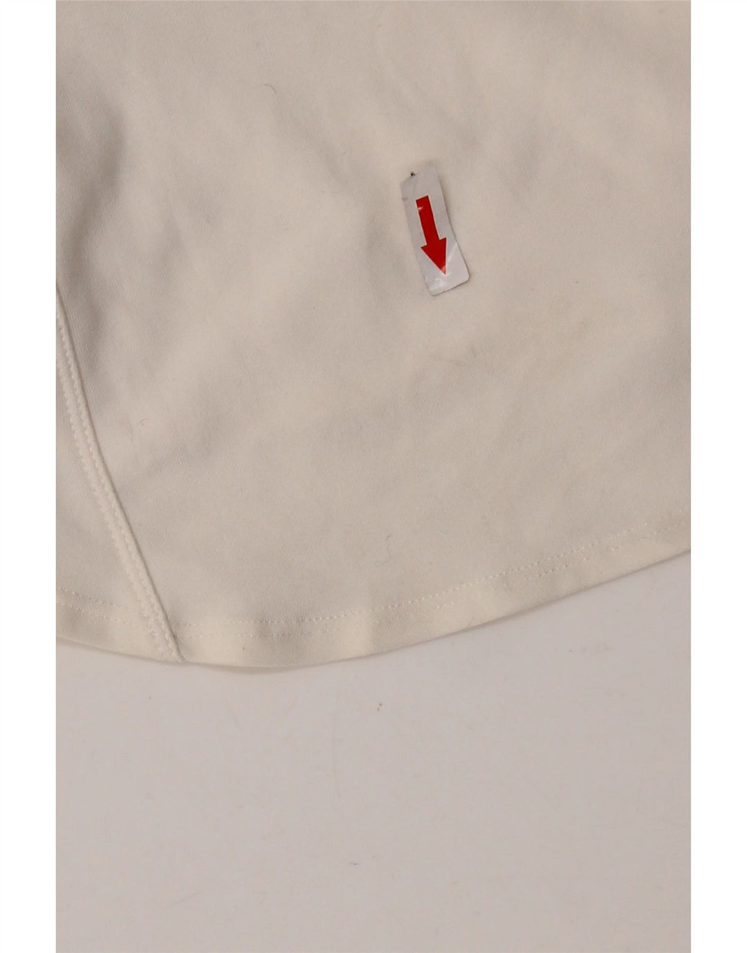 NIKE Débardeur court Dri Fit pour femme UK 14 Large Blanc Polyester