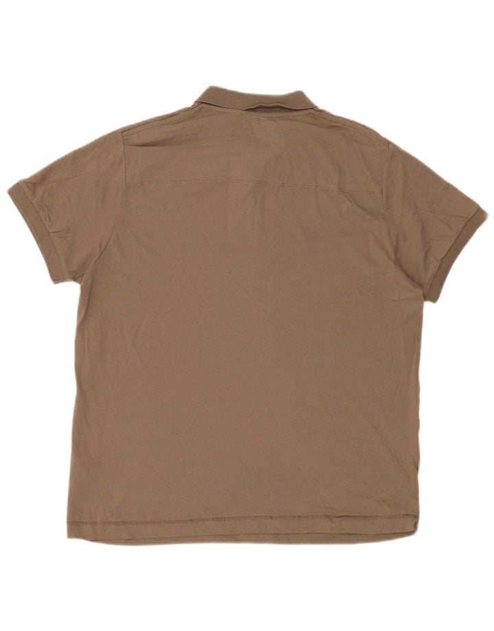 French Connection Polo Homme XL Marron Coton