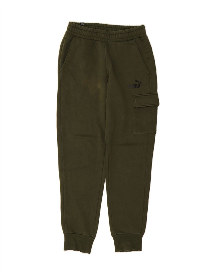 PUMA Mens Tracksuit Trousers Joggers Small  Khaki Cotton Vintage Puma and Second-Hand Puma from Messina Hembry 