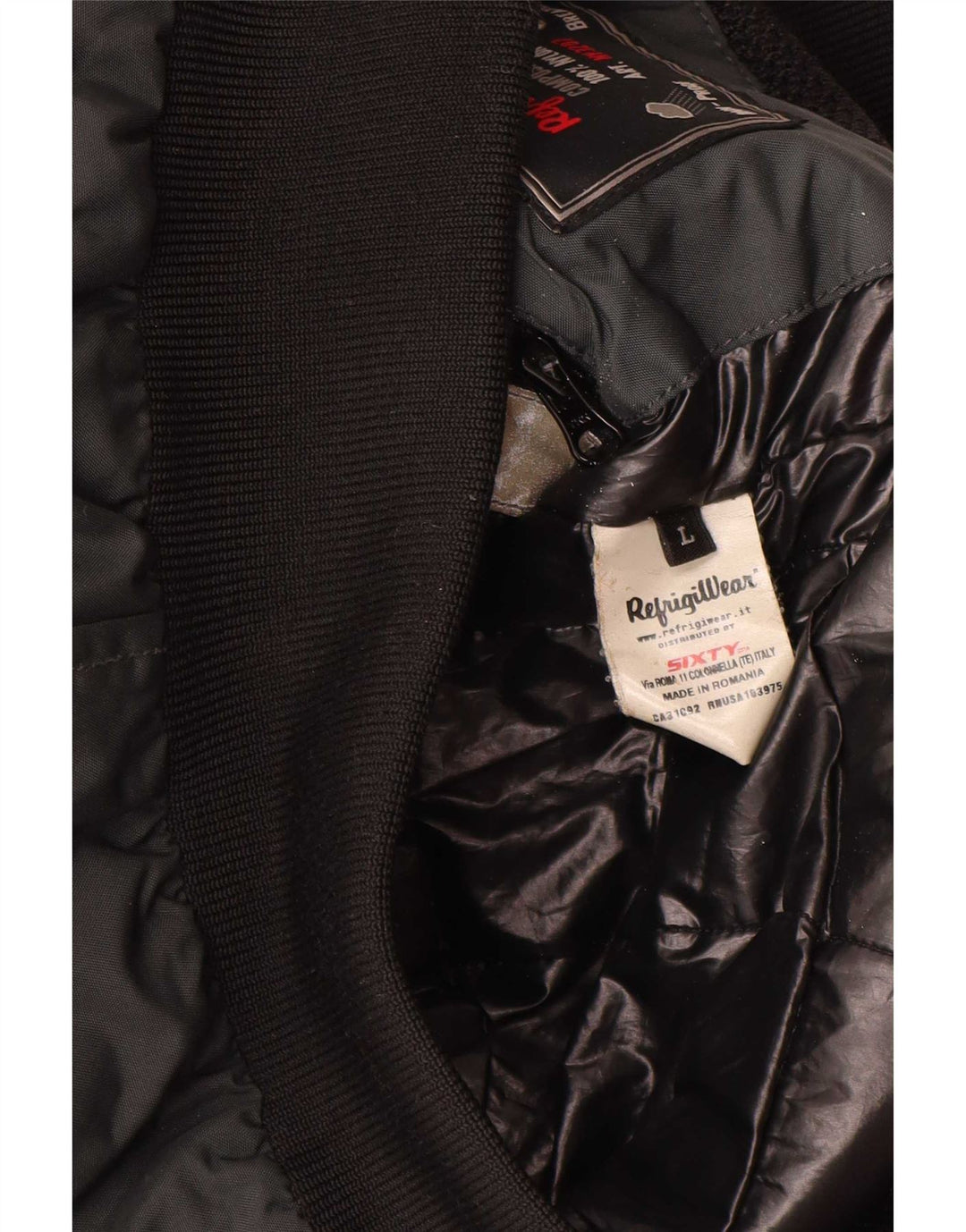 Refrigiwear Veste Bomber Homme UK 40 Large Gris Polyamide