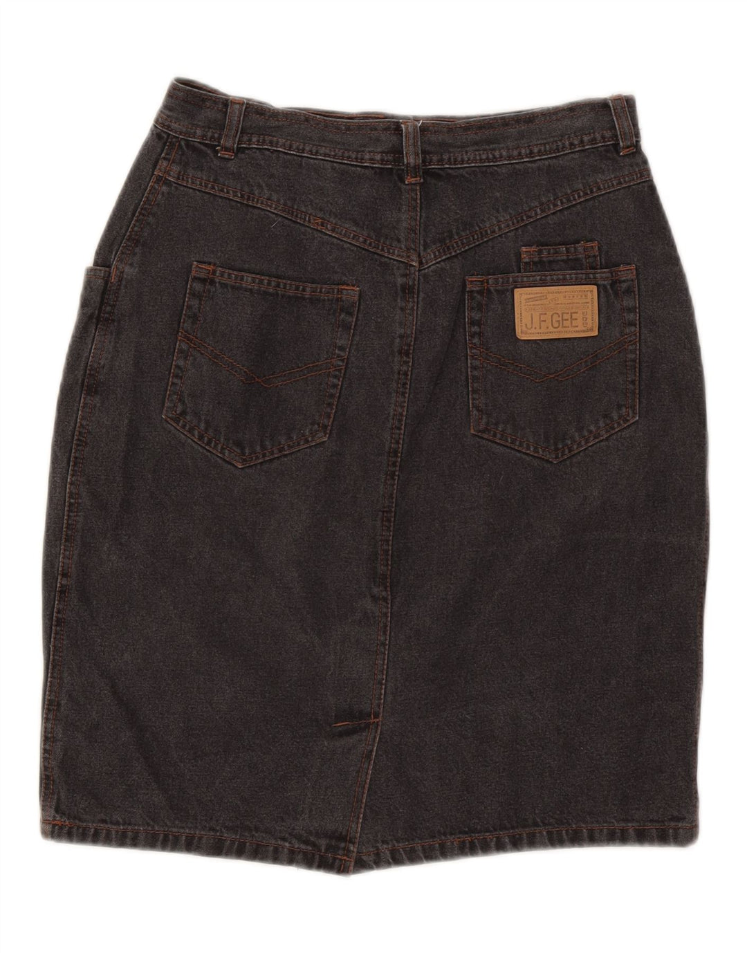 JOHN F GEE Jupe en jean femme EU 40 Medium W28 Gris Coton