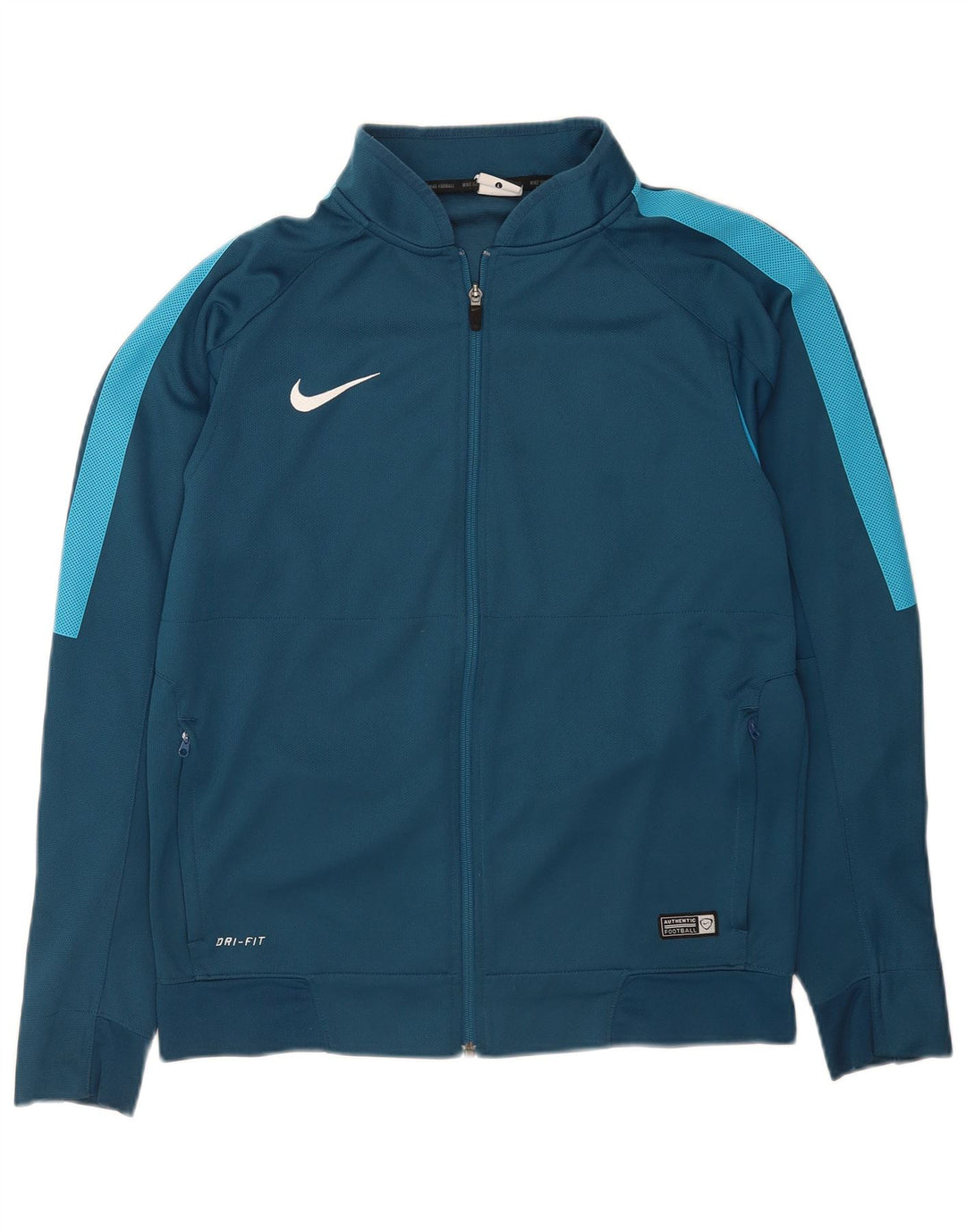 Nike Hommes Dri Fit Survêtement Top Veste Grand Bleu Colorblock Polyester
