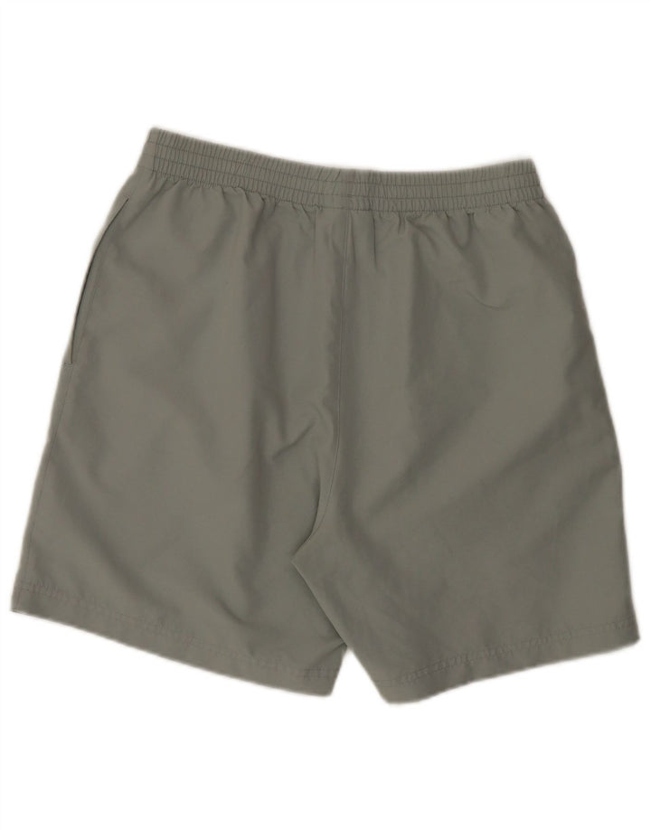 REEBOK Short de Sport Homme Gris Moyen Polyester