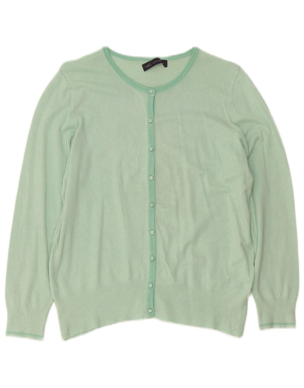 Marks & Spencer Pull Cardigan Femme UK 16 Large Vert Viscose