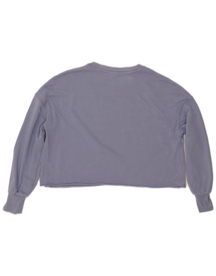 ROXY Sweat-shirt court surdimensionné pour femme UK 16 Large Bleu