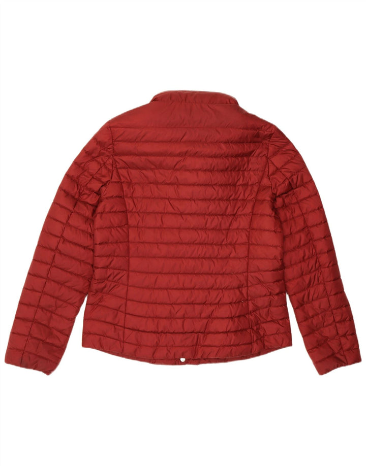 Gant Veste rembourrée à capuche pour femme UK 14 Polyester bordeaux moyen