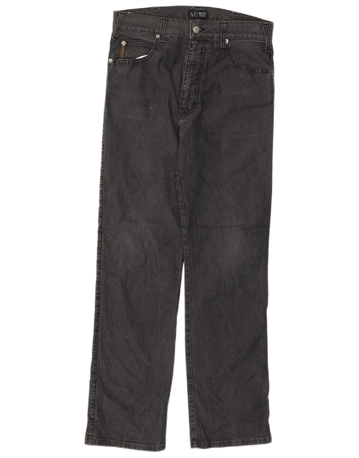 Armani Femme Jean droit W31 L30 Gris Coton