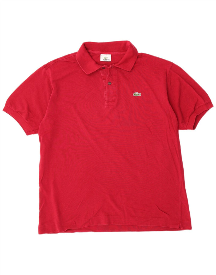 LACOSTE Polo Homme Taille 5 Grand Rouge Coton Classique
