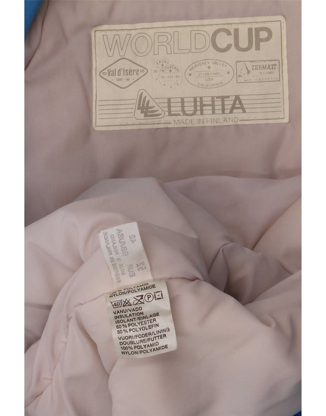 Luhta Veste de ski homme UK 42 XL Bleu Polyamide