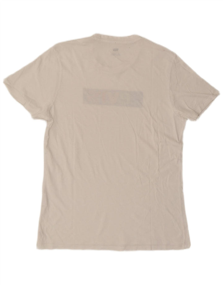 Levi's Tee-Shirt Graphique Homme Blanc Large