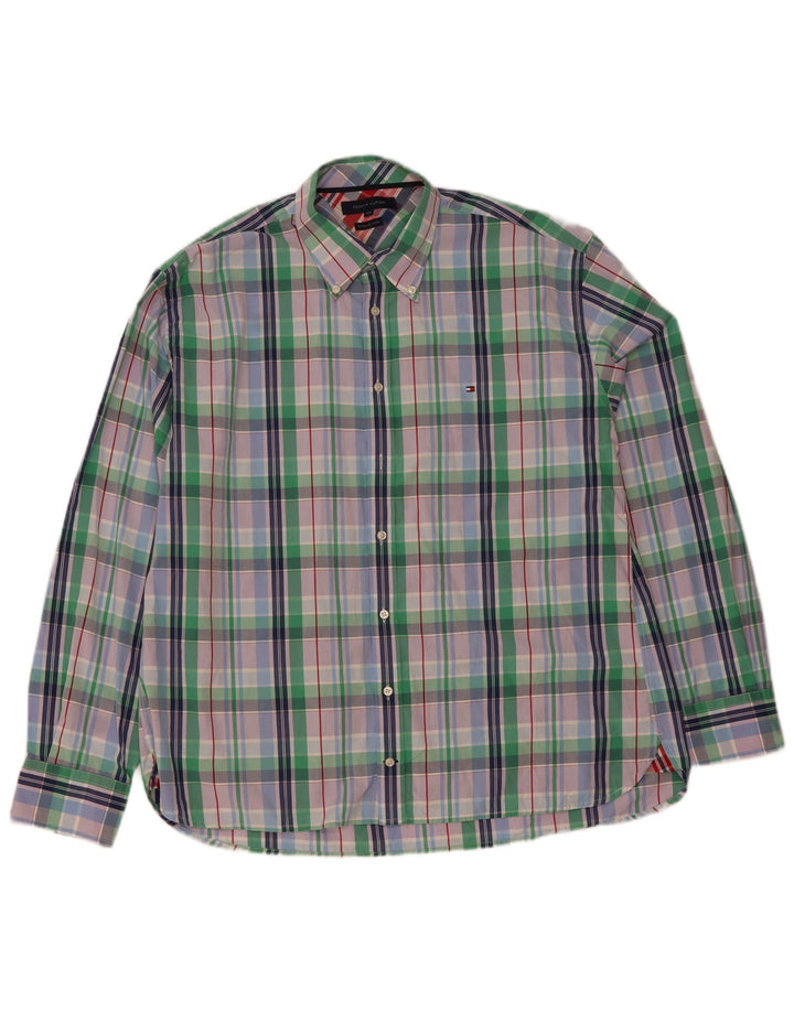 Tommy Hilfiger Chemise Homme 2XL Coton à Carreaux Multicolore