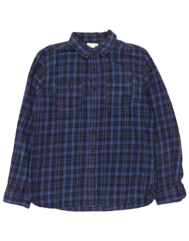 CONVERSE Chemise en flanelle homme bleu moyen à carreaux en coton