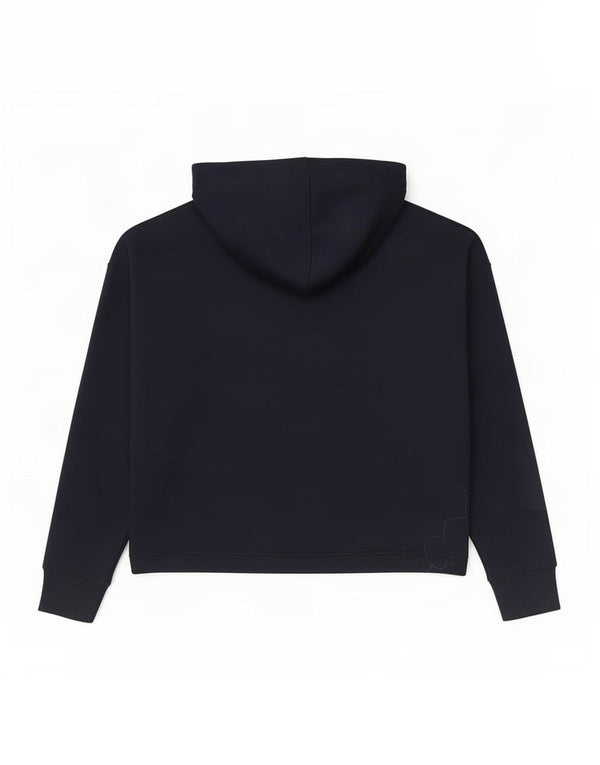 Tommy Hilfiger Pull à capuche court surdimensionné pour femme UK 10 Petit Bleu marine