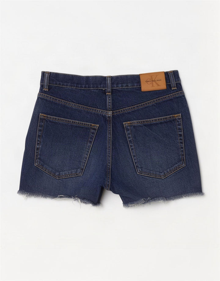 Calvin Klein Short en Jean W30 Femme Bleu Moyen en Coton