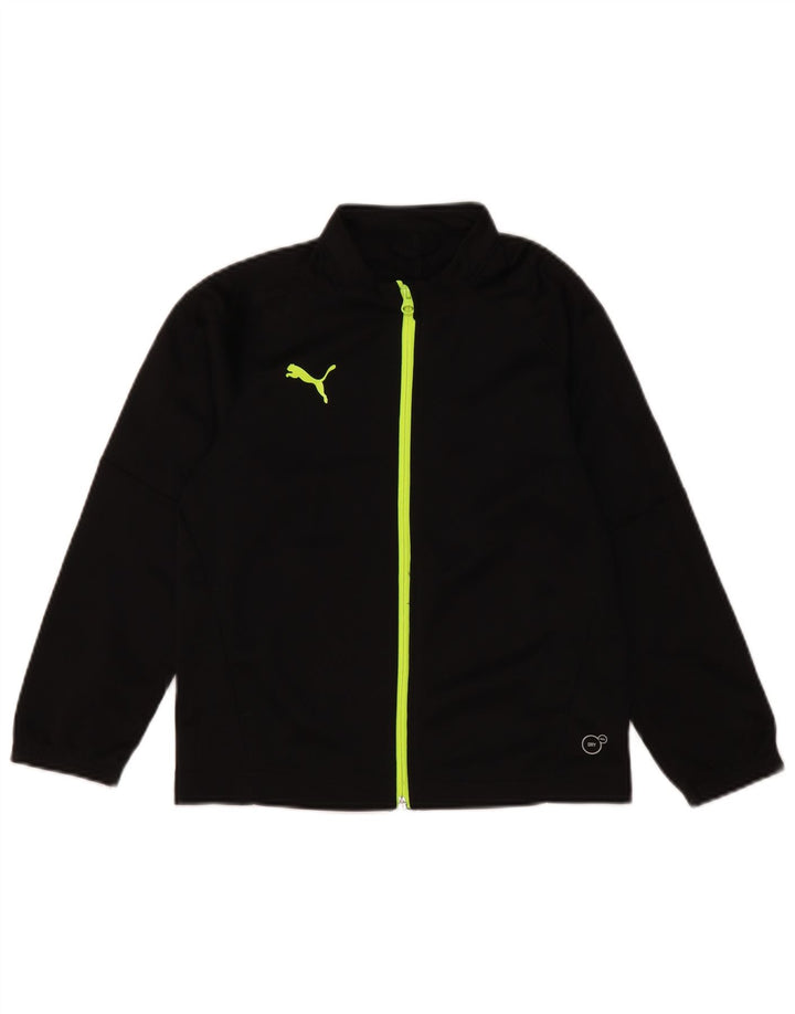 PUMA Veste de survêtement garçon 7-8 ans Noir Polyester