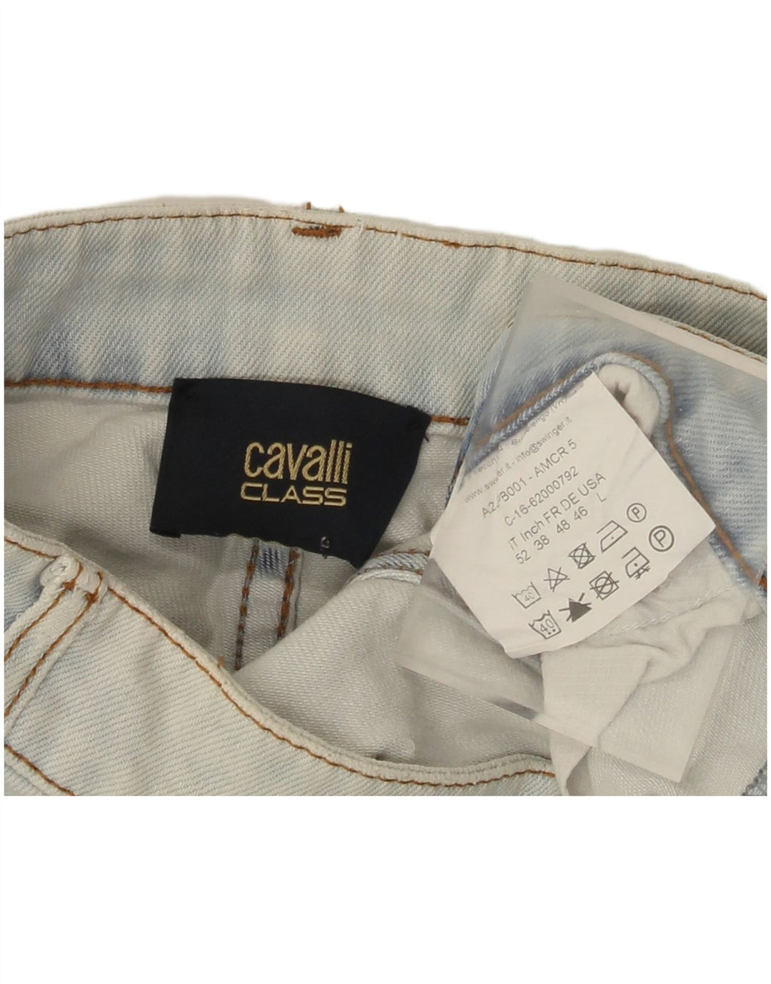 Cavalli Jean droit homme grand W34 L29 bleu coton