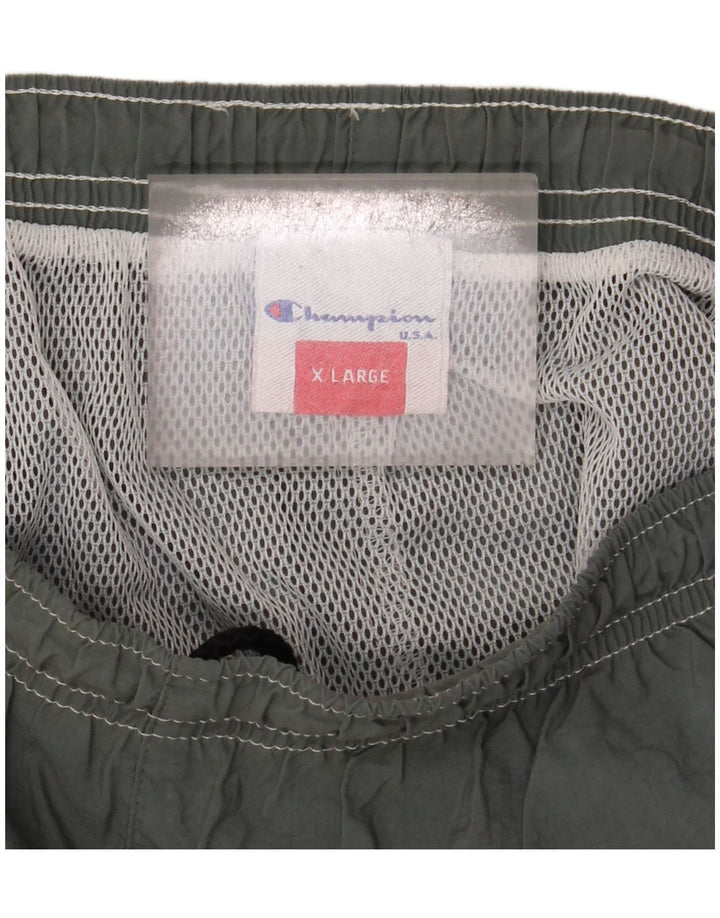 Champion Short de sport XL pour homme en nylon gris
