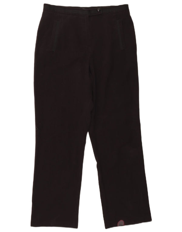 Marks & Spencer Pantalon de costume droit pour femme UK 12 Medium W30 L27 Noir