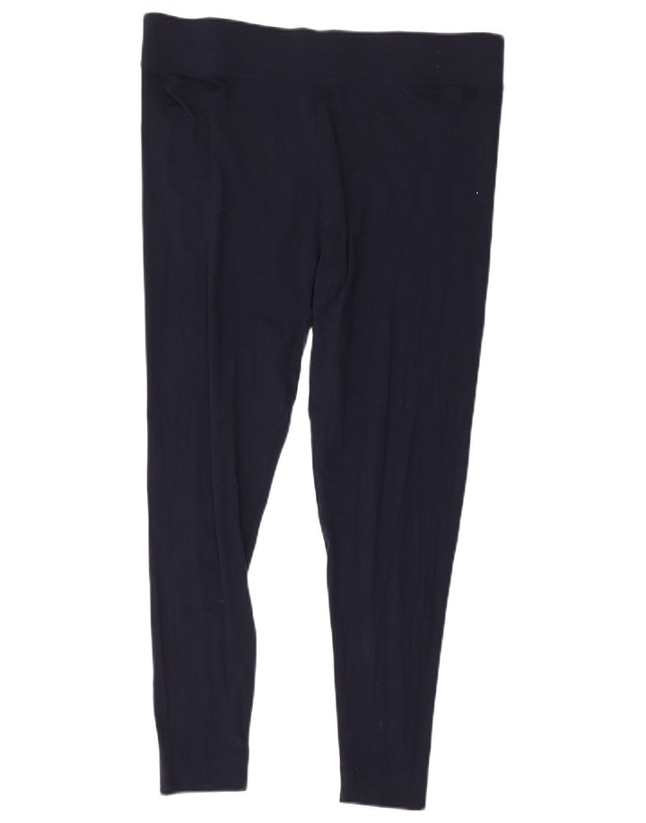 Marks & Spencer Leggings Femme UK 18 XL Bleu Marine Viscose