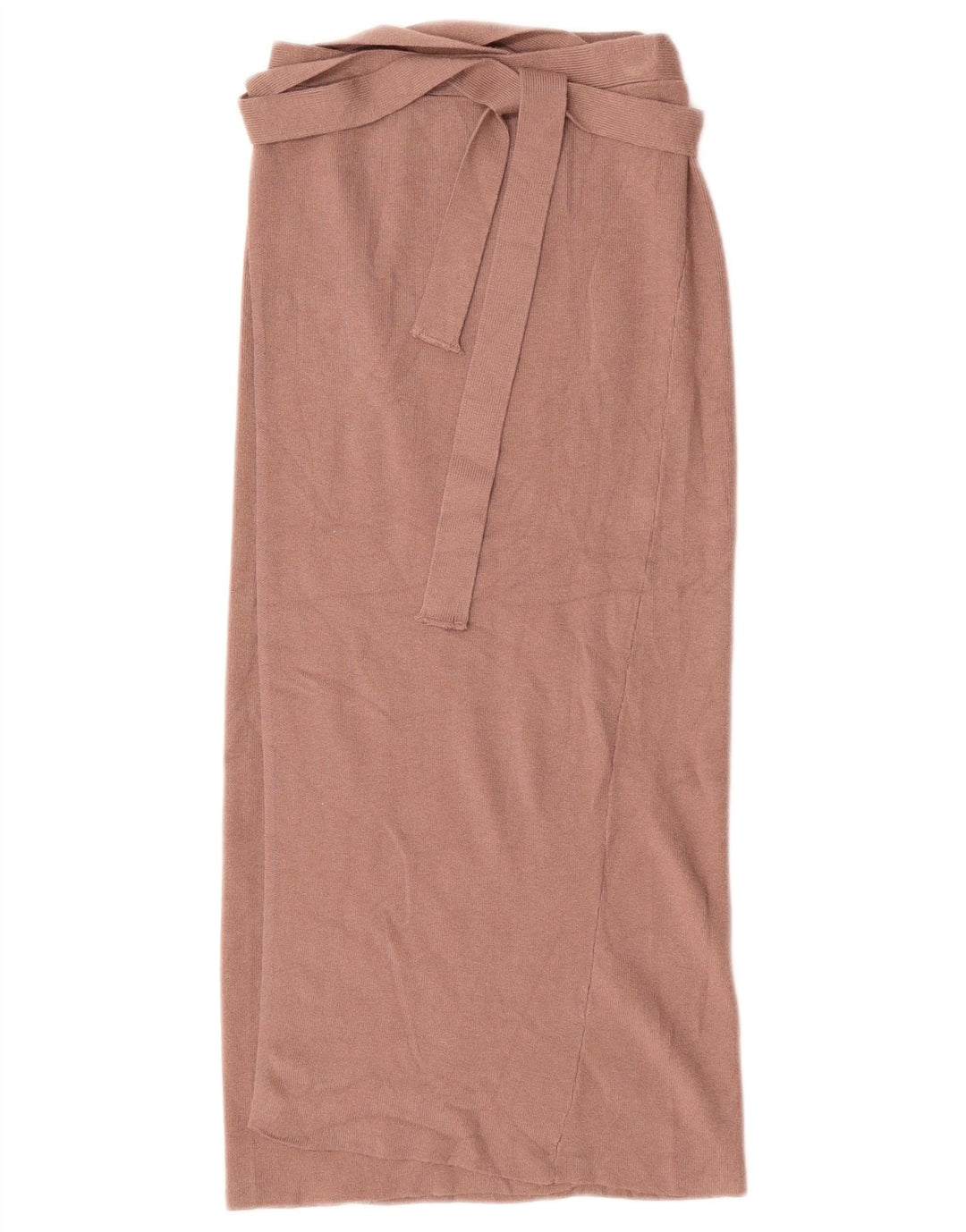 Zara Femme Jupe Portefeuille En Tricot Petit W26 Marron