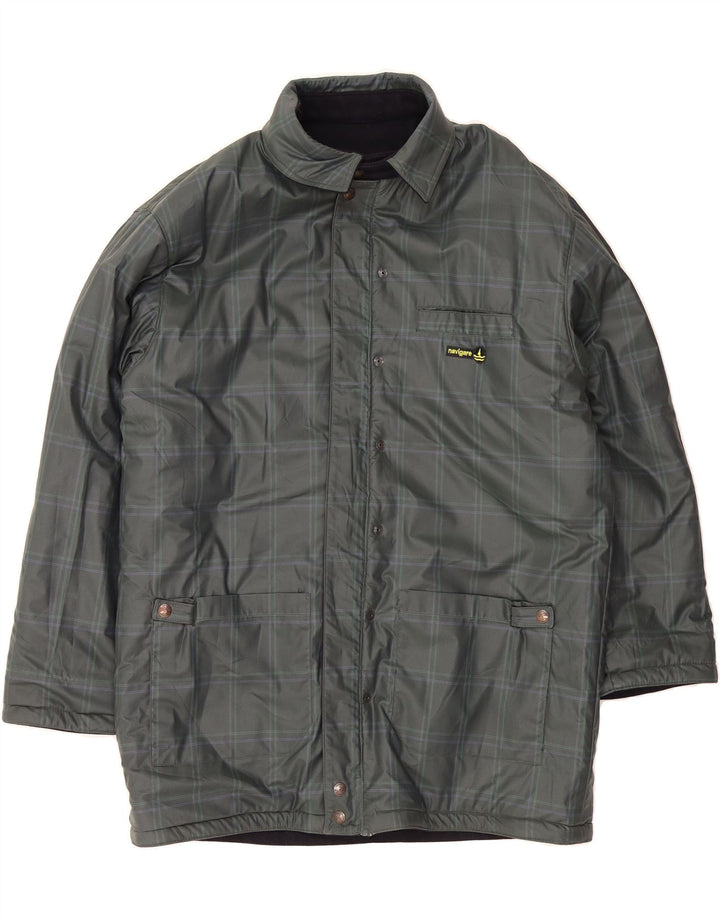 NAVIGARE Mens Reversible Jacket UK 40 Large Navy Blue Wool Vintage Navigare and Second-Hand Navigare from Messina Hembry 