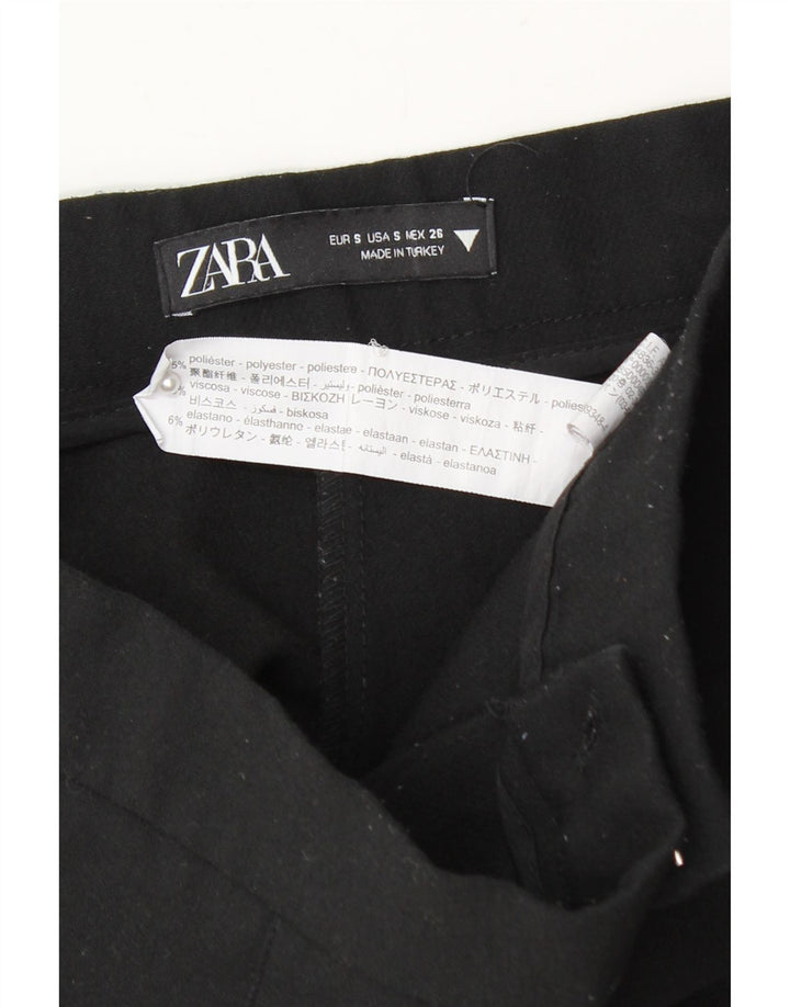 Zara Femme Jupe-short UK 8 Small Noir Polyester