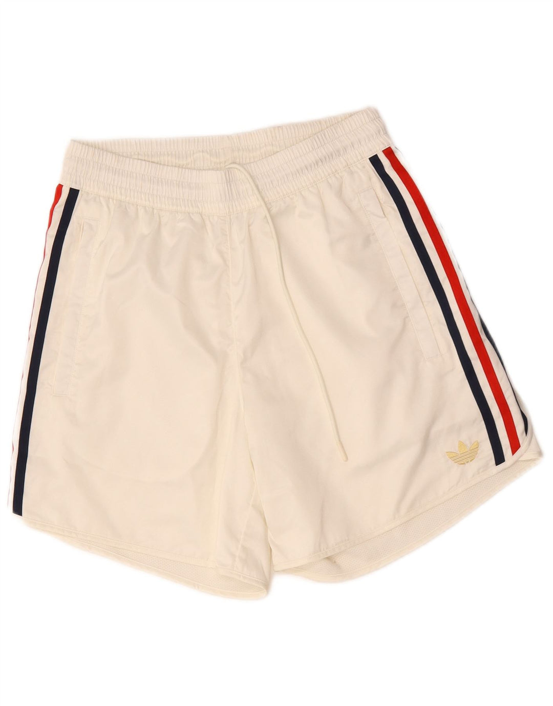 Adidas Short de sport pour homme Petit polyester blanc