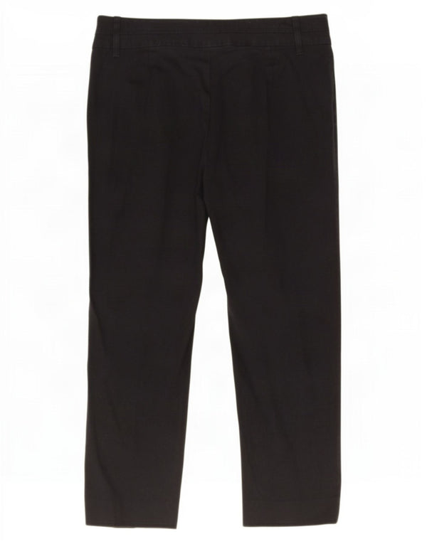 Benetton Pantalon Capri Femme IT 42 Medium W32 L22 Noir
