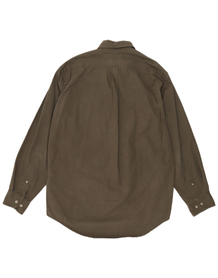Marlboro Classics Chemise Coupe Traditionnelle Homme Coton Kaki Moyen