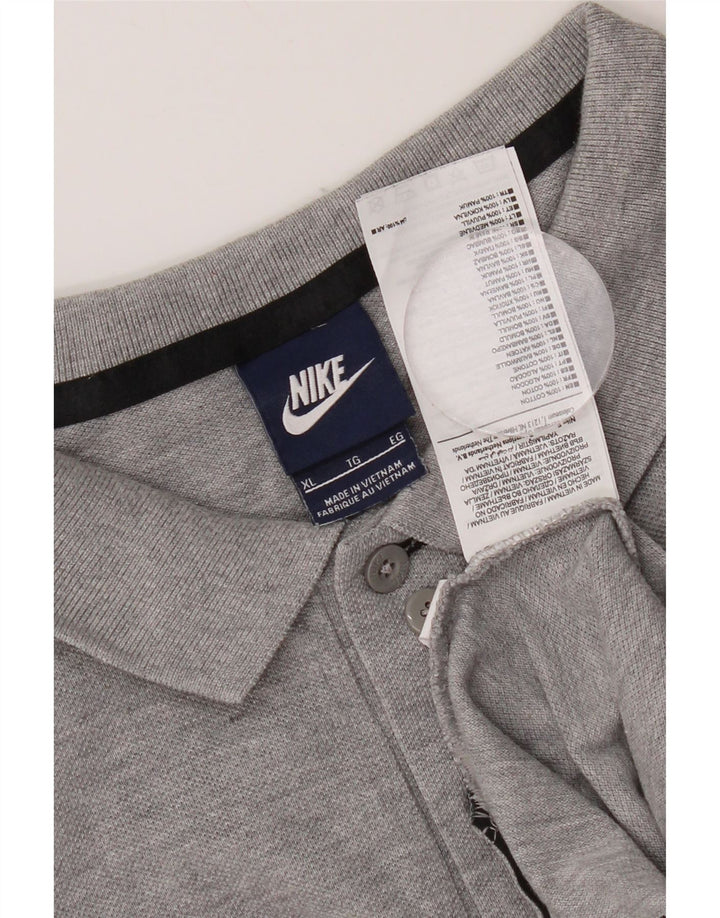 Polo Nike Homme XL Gris Moucheté Coton