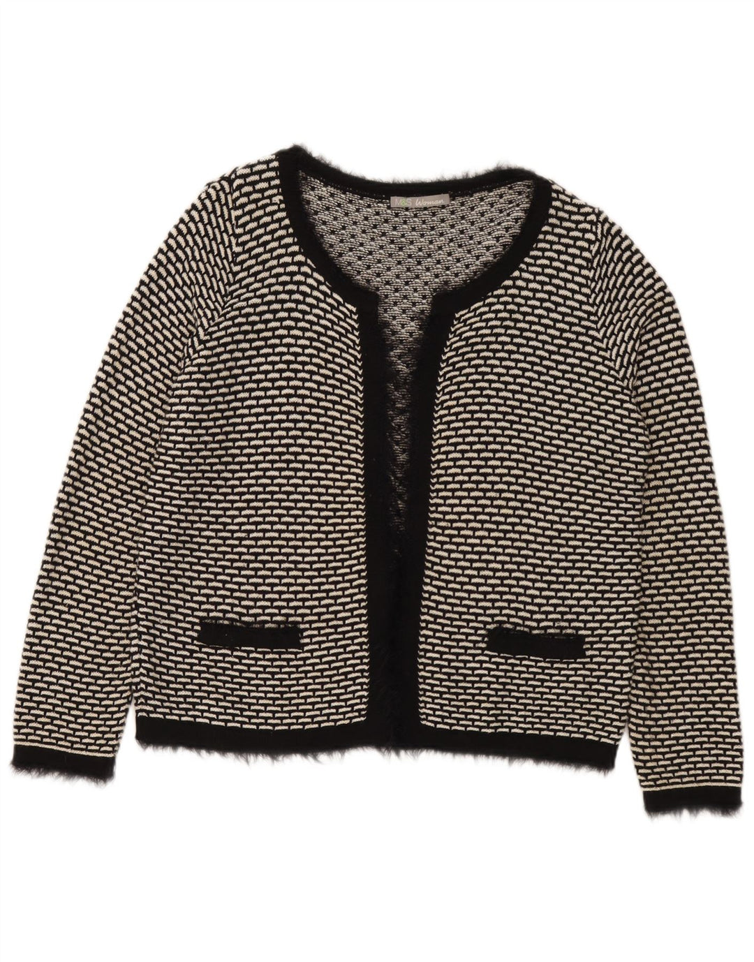Marks & Spencer Pull cardigan surdimensionné pour femme UK 16 Large Noir