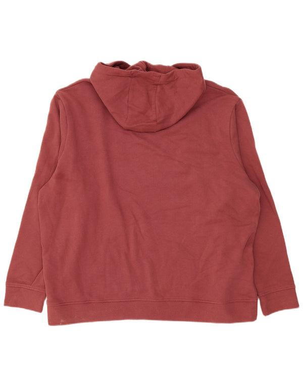 Animal Pull à capuche surdimensionné graphique pour femme UK 18 XL Rouge Coton