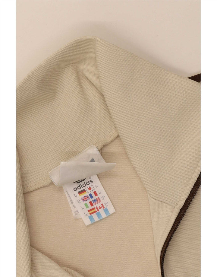 Adidas Veste de survêtement pour femme UK 14 Coton beige moyen