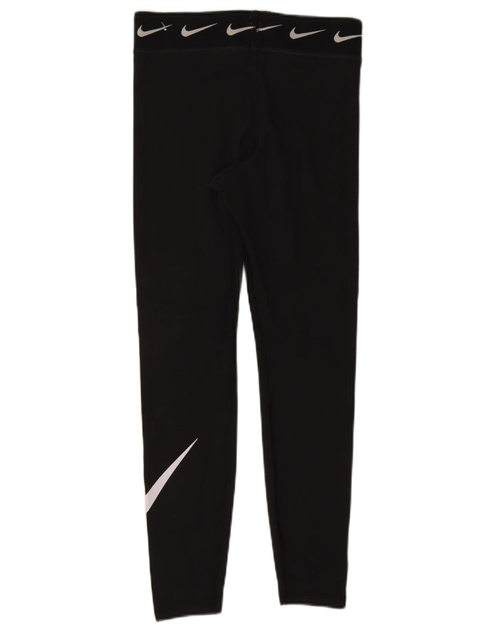 Nike Leggings graphiques pour femmes UK 12 coton noir moyen