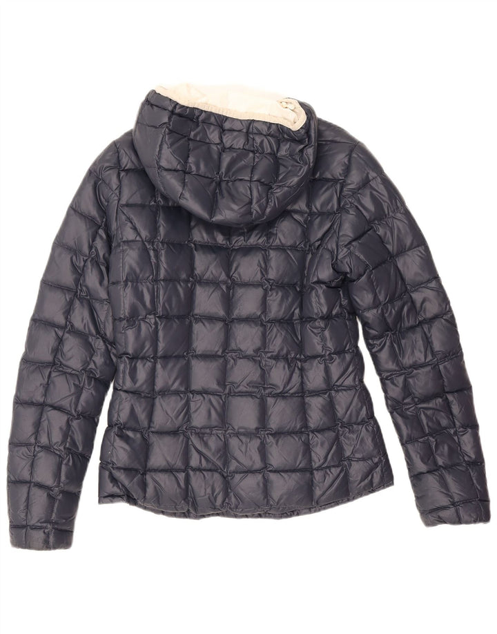 K-Way Veste matelassée à capuche fille 7-8 ans bleu marine