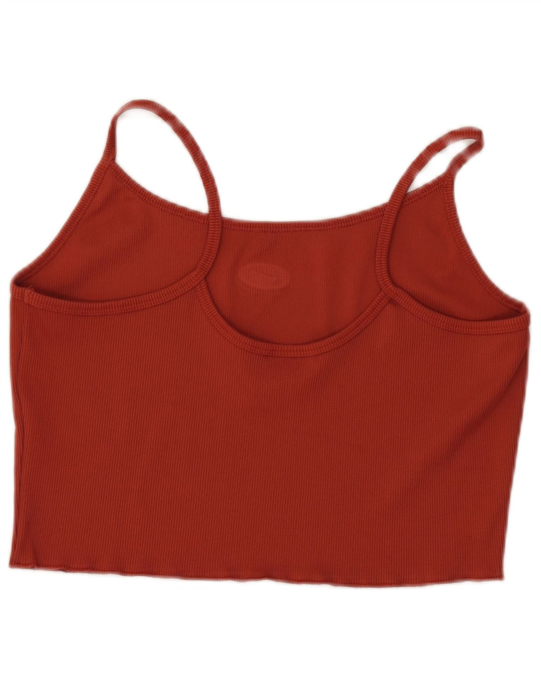 NIKE Débardeur court pour femme UK 14 Large Marron Polyester