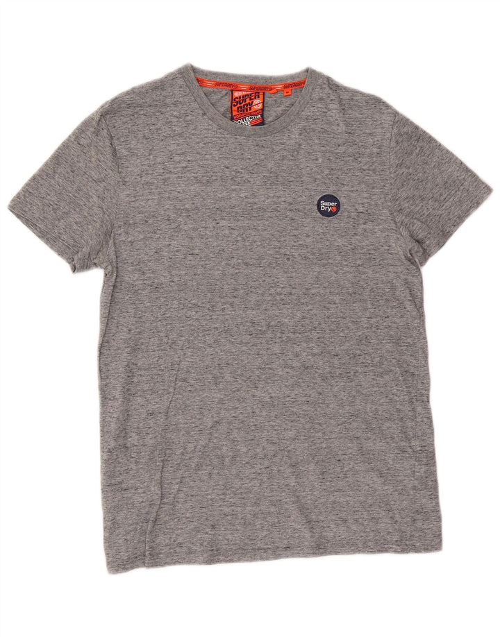 Superdry T-Shirt Homme Gris Moyen Moucheté Coton