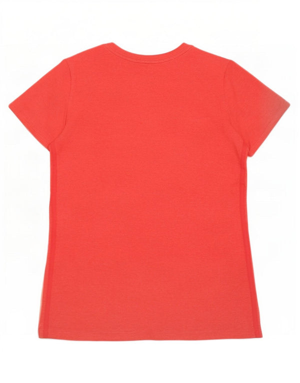 Adidas Climalite T-Shirt Top UK 20/22 XL Rouge Coton
