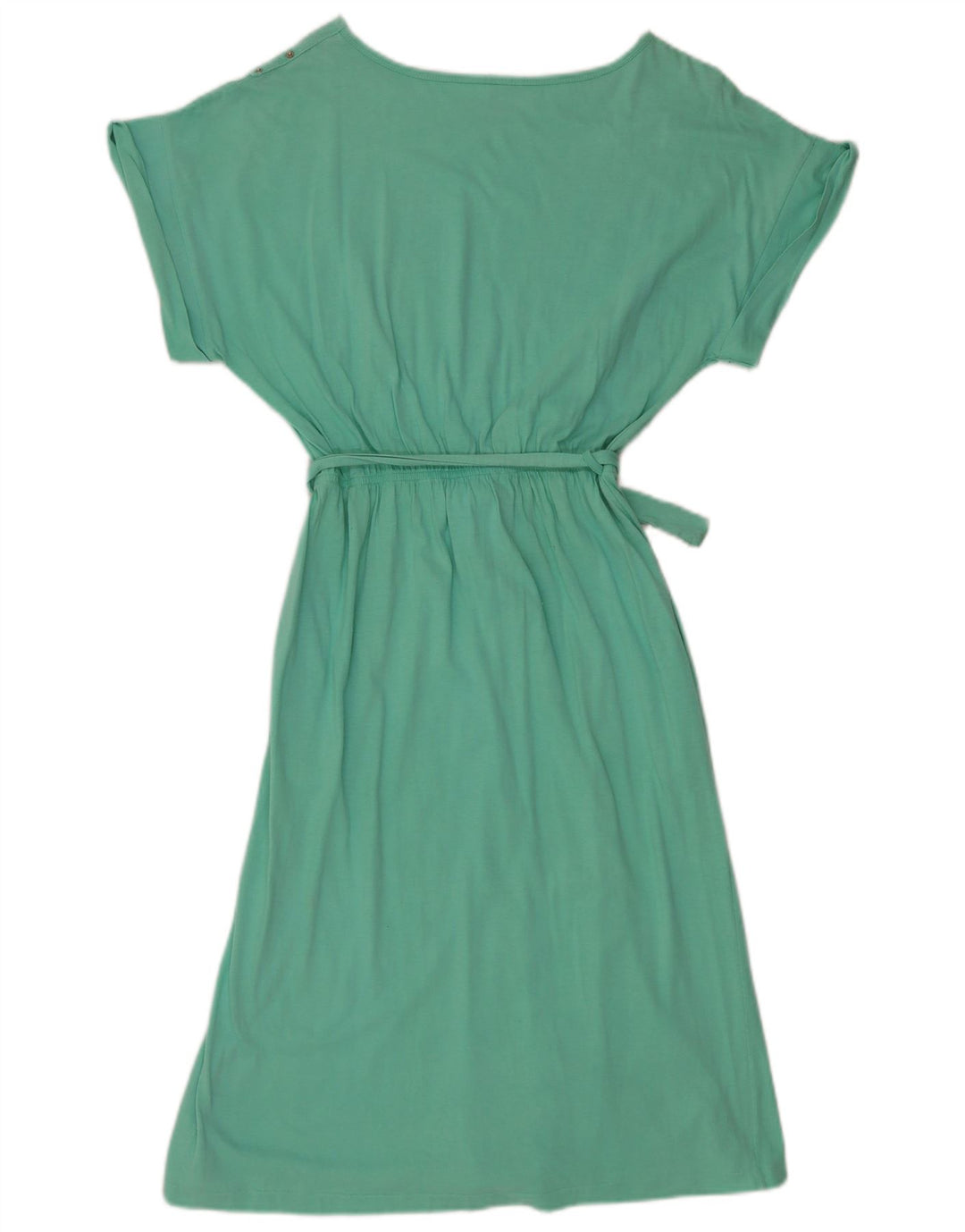 VINTAGE Robe basique femme EU 40 Coton vert moyen