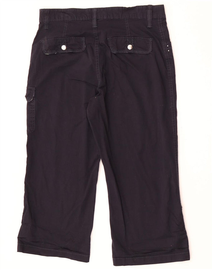 Lee Pantalon Capri Cargo Femme US 8 Medium W30 L20 Bleu Marine Coton