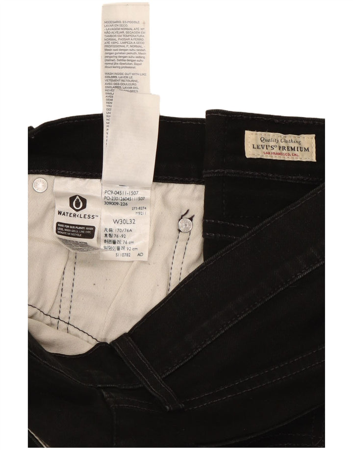 Levi's Jean Slim 511 Homme W30 L32 Noir Coton