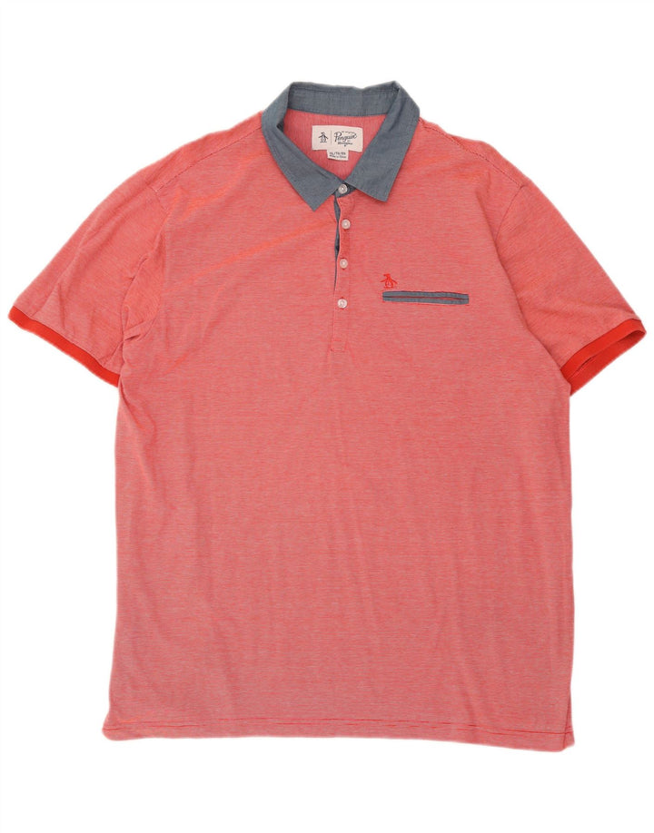 Penguin Polo Homme XL Rayure Rouge