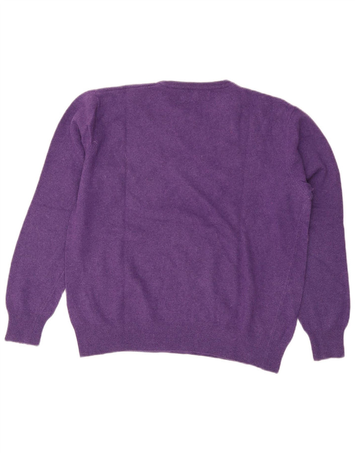 Kappa Pull à col rond pour femme UK 14 Laine violet moyen